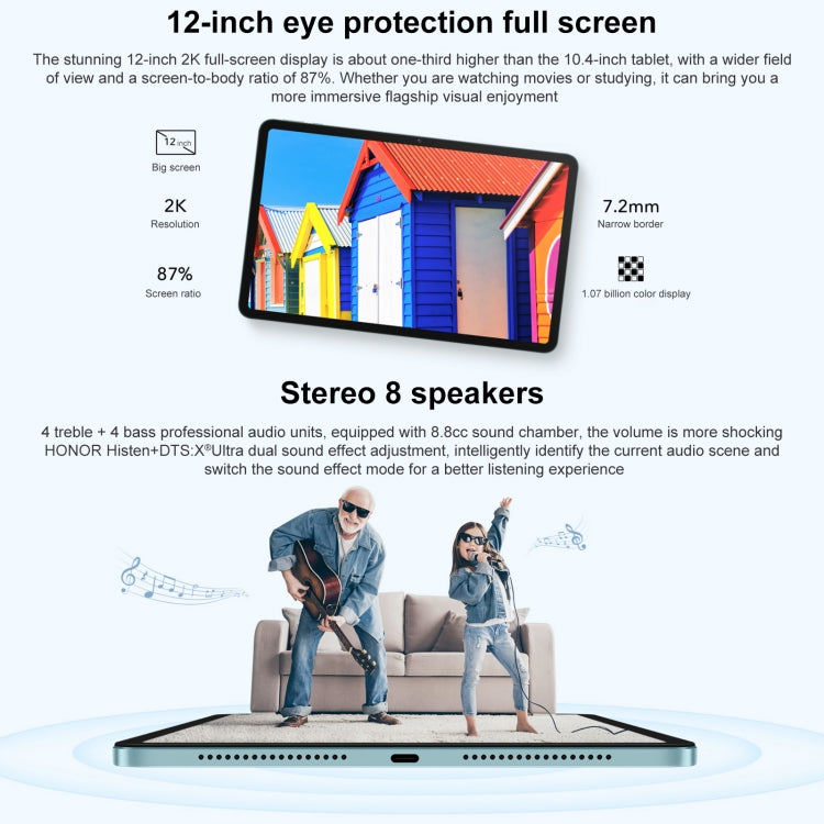 Magic UI 6.1 (Android S) Qualcomm Snapdragon 680 Octa Core, 8 altoparlanti, non supporta Google, 4GB+128GB