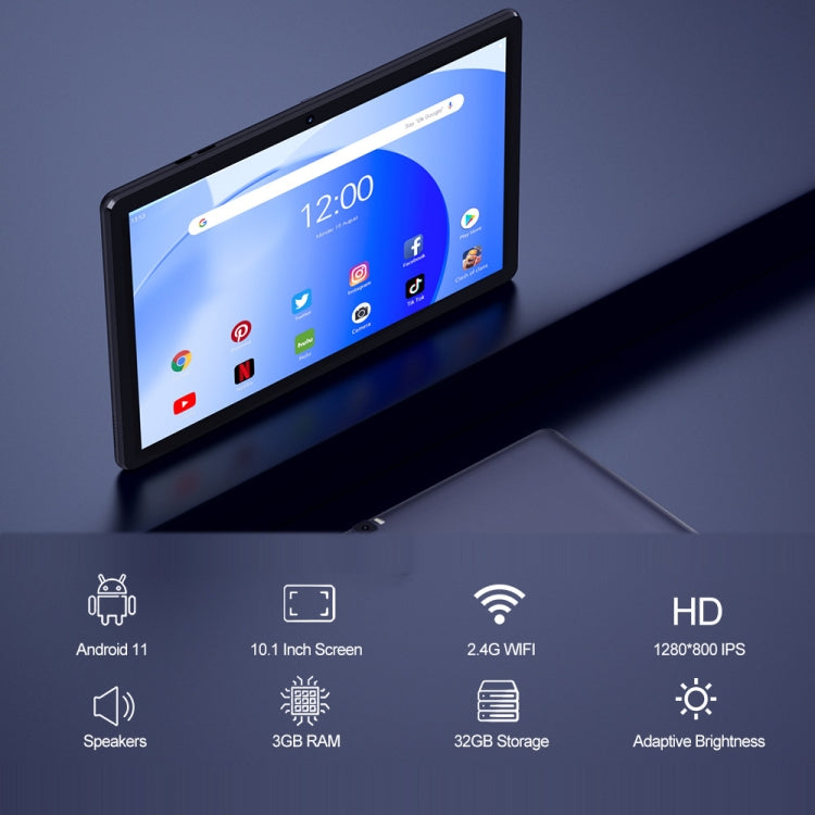 CPU Quad Core Android 11 RK3566, supporto 2.4G WiFi / Bluetooth, versione globale con Google Play, spina USA