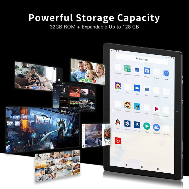 CPU Quad Core Android 10 Allwinner A100, supporto 2.4G WiFi / Bluetooth, versione globale con Google Play, spina USA
