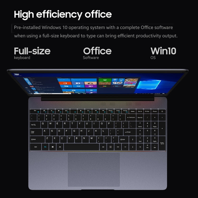 Windows 10, Intel Celeron J4125 Quad Core fino a 2,7 GHz, Supporto WiFi / Bluetooth / Estensione scheda TF / Mini HDMI (Grigio scuro), HeroBook Plus 8GB+256GB