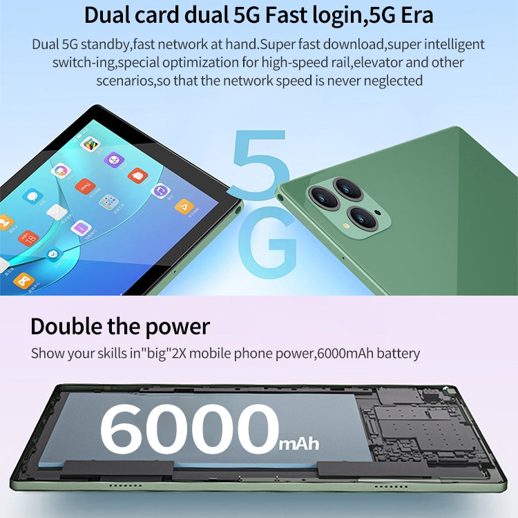 Android 12.0 MTK6762 Octa Core, supporto Dual SIM e Bluetooth e WiFi, spina europea, P50 8GB+128GB
