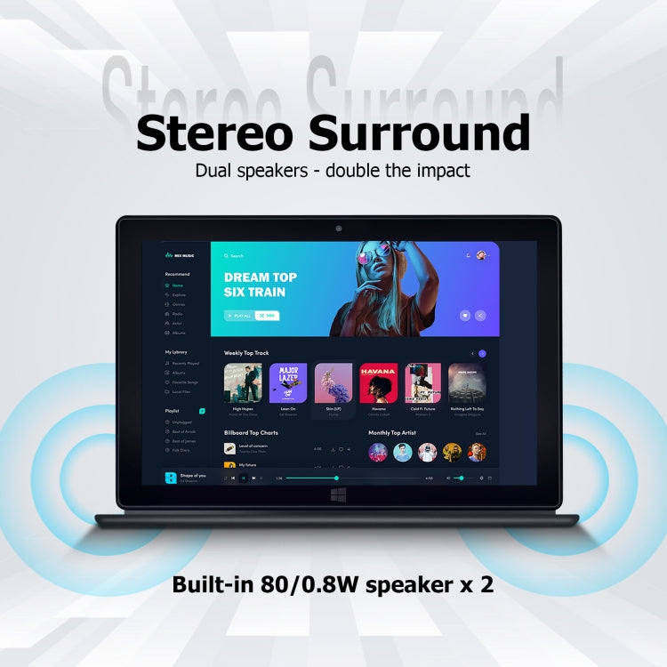 Windows 10, Intel Celeron J4100 Quad Core, supporto TF Card e HDMI e Bluetooth e Dual WiFi, con tastiera, 16GB+256GB with Keyboard