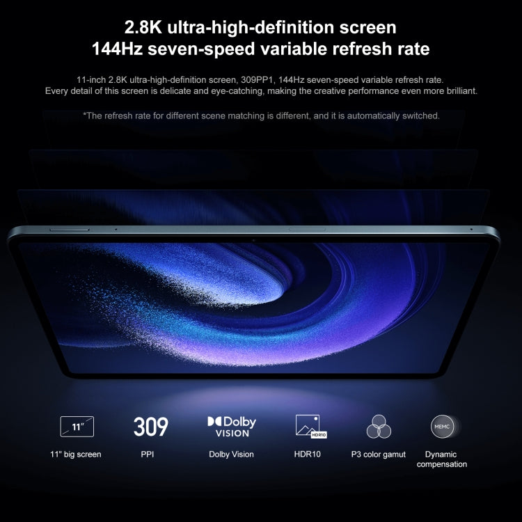 MIUI 14 Qualcomm Snapdragon 8+ 4nm Octa Core fino a 3,2 GHz, fotocamera frontale HD da 20 MP, batteria da 8600 mAh, 8GB+128GB