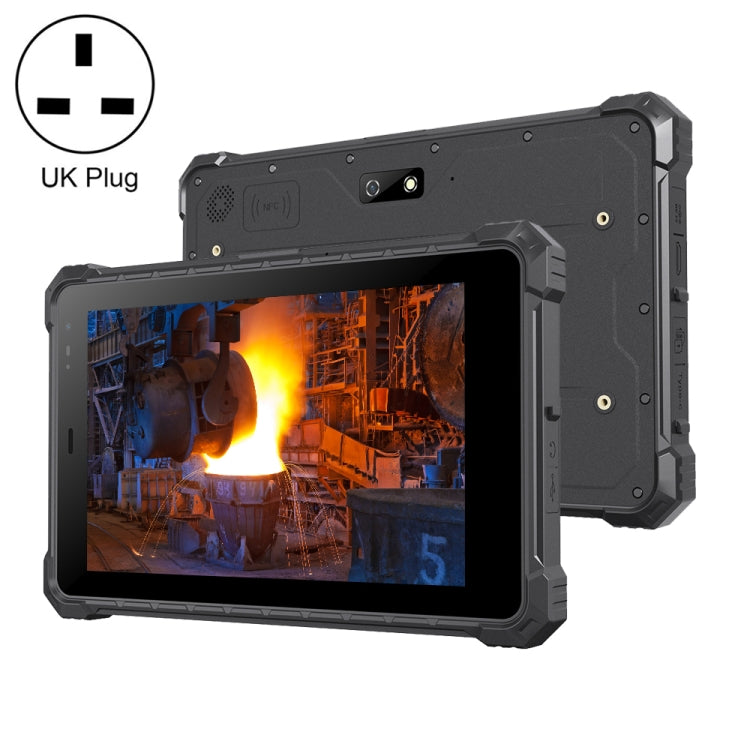IP68 impermeabile antiurto antipolvere, Android 10.0 MT6771 Octa Core, supporto GPS/WiFi/BT/NFC, spina UK, 8 inch 4GB+64GB
