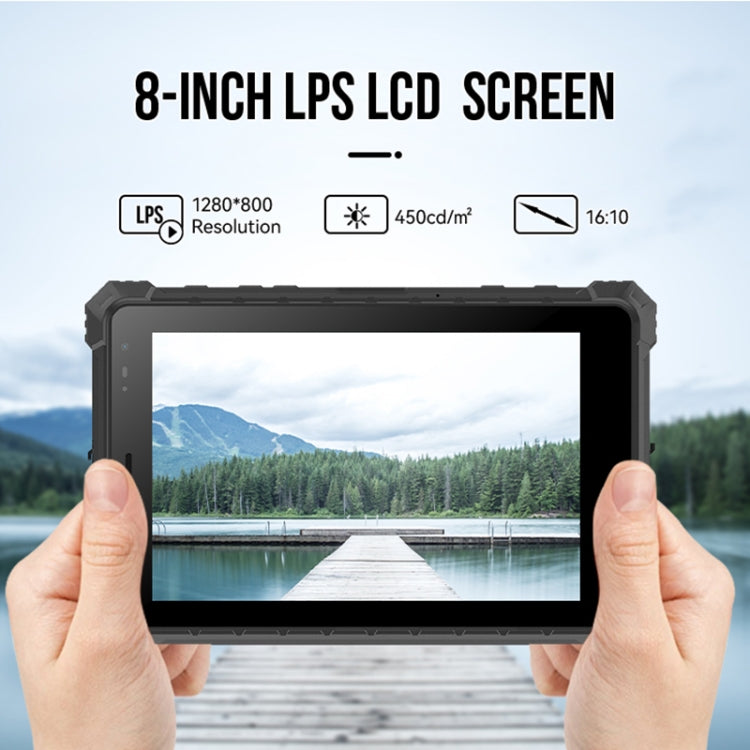 IP68 impermeabile antiurto antipolvere, Android 10.0 MT6771 Octa Core, supporto GPS/WiFi/BT/NFC, spina UK, 8 inch 4GB+64GB