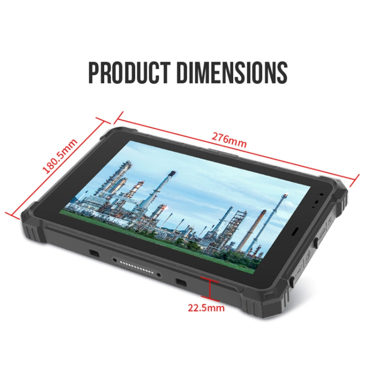 IP68 impermeabile antiurto antipolvere, Android 10.0 MT6771 Octa Core, supporto GPS/WiFi/BT/NFC, spina UK, 10.1 inch 4GB+64GB