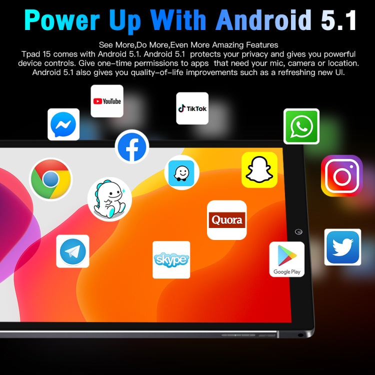 Android 5.1 MT6592 Quad Core, supporto Dual SIM, WiFi, BT, GPS, P15 1GB+32GB