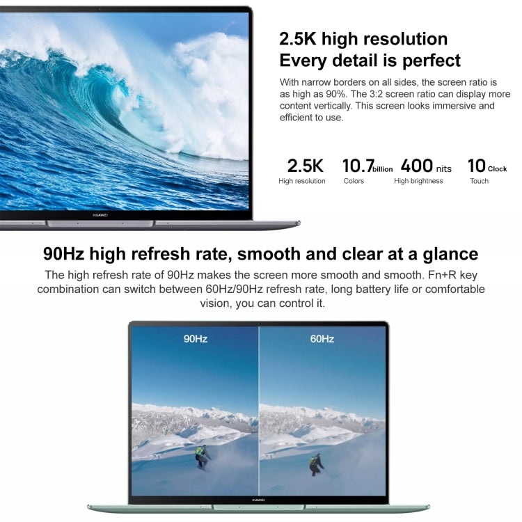 Windows 10 Home versione cinese, Intel Core i7-11370H Quad Core fino a 4,8 GHz, grafica Iris Xe, supporto Bluetooth/HDMI, spina USA, MateBook 13s i7-11370H