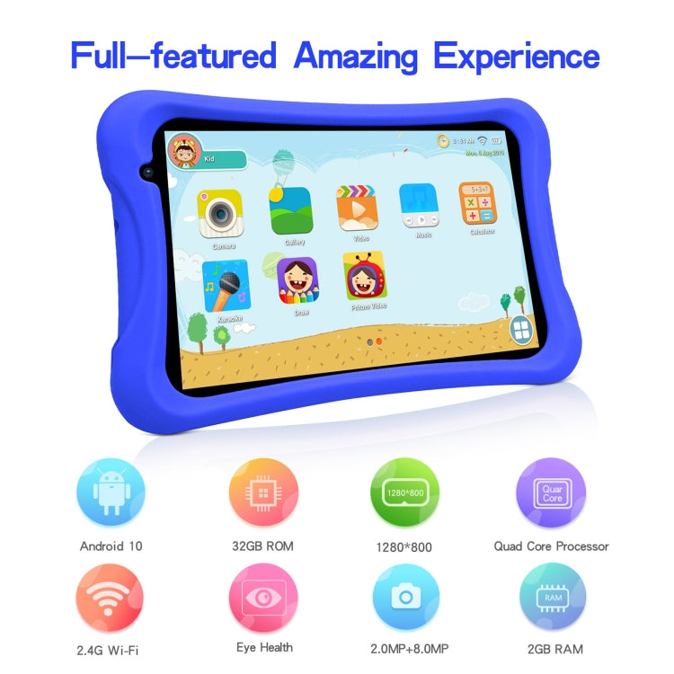 CPU Quad Core Android 10 Unisoc SC7731, supporto 2.4G WiFi / Bluetooth, versione globale con Google Play, spina USA