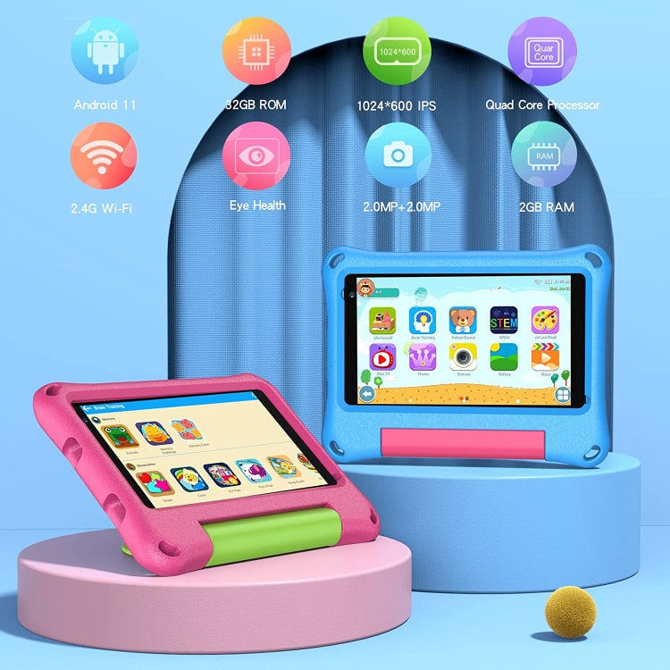 CPU Quad Core Android 11 Allwinner A100, supporto 2.4G WiFi / Bluetooth, versione globale con Google Play, spina USA