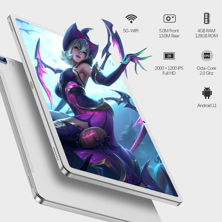 CPU Octa Core Android 11 UNISOC T618, supporto Dual Band WiFi / Bluetooth, versione globale con Google Play, spina USA, M50 4GB+128GB