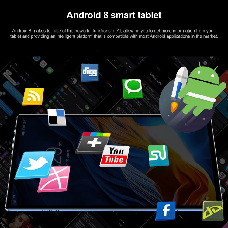Android 8.0 MTK6750 Octa Core 1,8 GHz, doppia SIM, supporto GPS, OTG, Wi-Fi, BT, MTK6750 4GB+64GB, 4GB+64GB