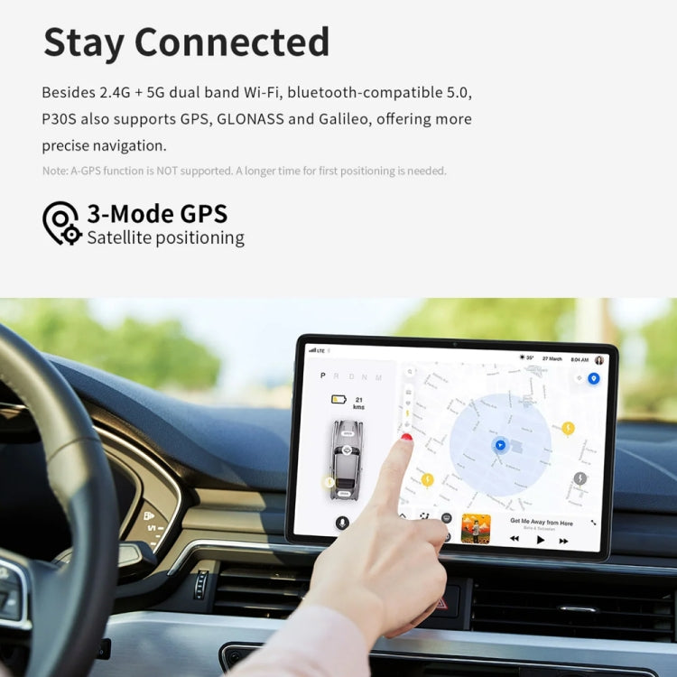 Android 12 MT8183 Octa Core, supporto Dual Band WiFi, Bluetooth e GPS, P30S 4GB+64GB