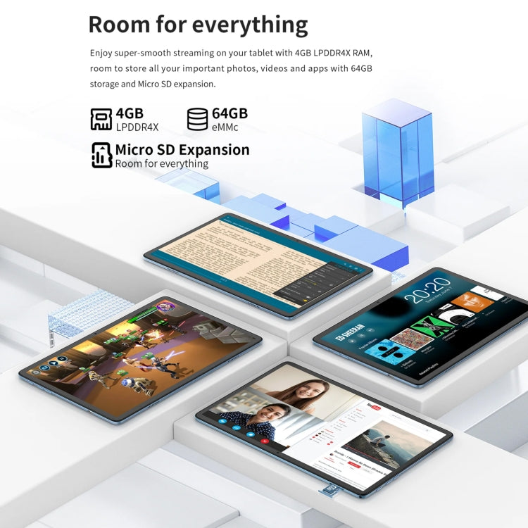 Android 12 MT8183 Octa Core, supporto Dual Band WiFi, Bluetooth e GPS, P30S 4GB+64GB