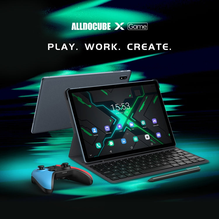 Android 11 MediaTek P90 Octa Core, nessuna tastiera, supporto per scheda TF e WiFi e Bluetooth dual band, spina europea (nero + grigio), X GAME 8GB+128GB