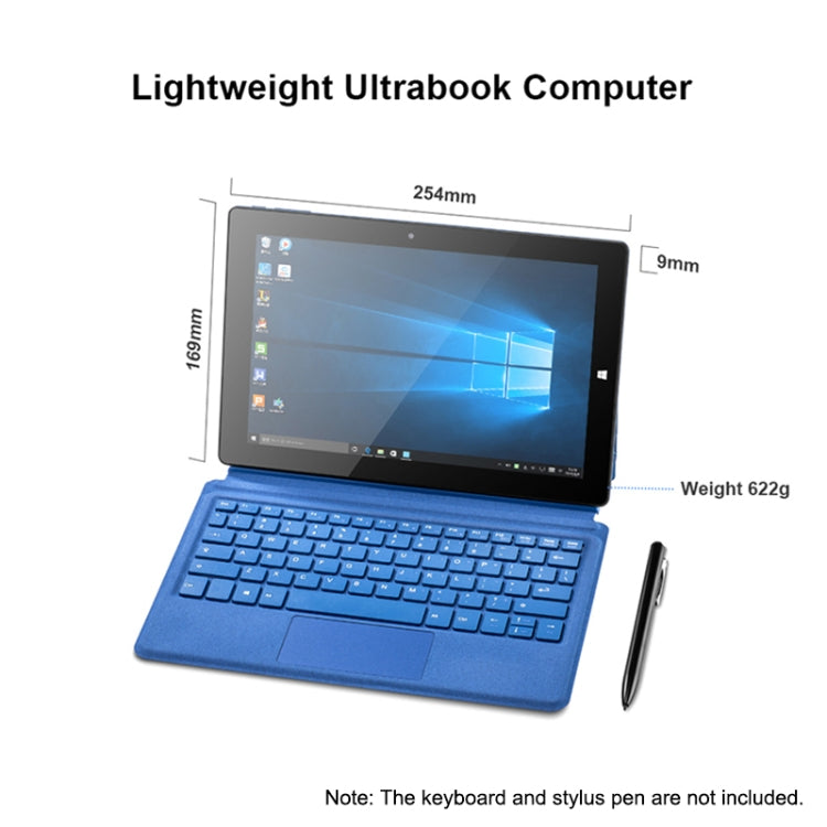 Sistema Windows 10, Intel Gemini Lake N4120 Quad Core fino a 2,6 GHz, senza tastiera e penna stilo, supporto Dual Band WiFi e Bluetooth e scheda TF e HDMI, spina americana, PiPO W10 without Keyboard & Stylus Pen