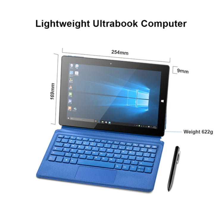 Sistema Windows 10, Intel Gemini Lake N4120 Quad Core fino a 2,6 GHz, con tastiera e penna stilo, supporto Dual Band WiFi e Bluetooth e scheda TF e HDMI, spina americana, PiPO W10 with Keyboard & Stylus Pen