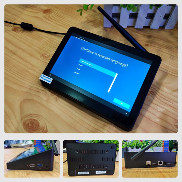 Windows 10 Intel Celeron N4020 Dual Core fino a 2,8 GHz, supporto WiFi e Bluetooth e scheda TF e HDMI e RJ45, spina americana, 4GB+64GB