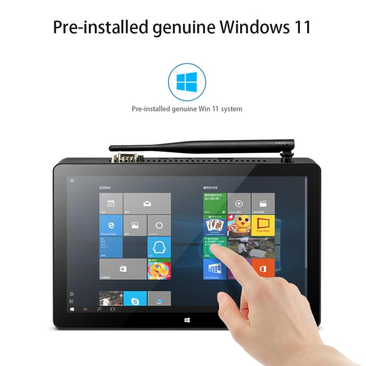Windows 10 Intel Celeron J4125 Quad Core fino a 2,7 GHz, supporto WiFi e BT e scheda TF e HDMI e RJ45, spina americana, H10PRO 16GB+128GB+256GB