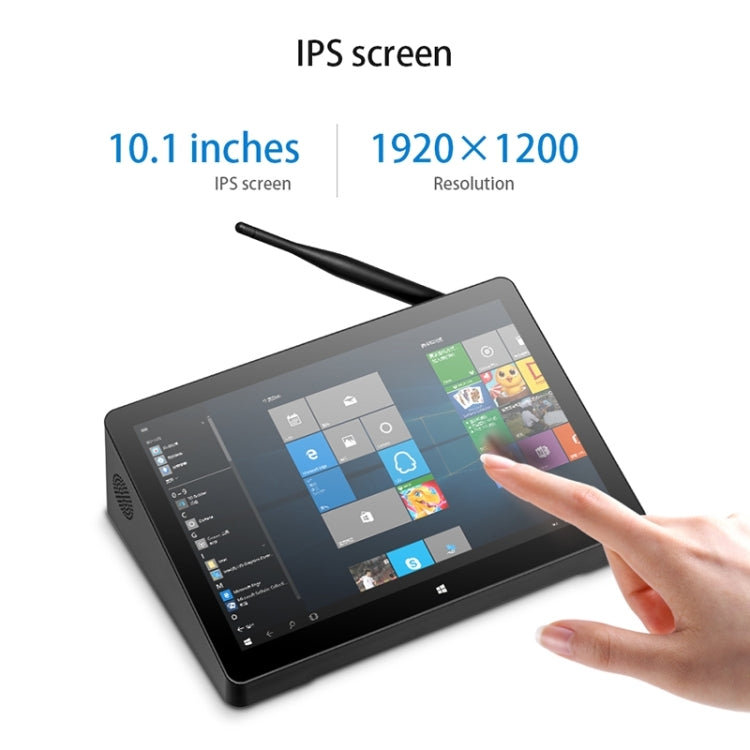 Windows 10 Intel Celeron J4125 Quad Core fino a 2,7 GHz, supporto WiFi e BT e scheda TF e HDMI e RJ45, spina americana, H10PRO 16GB+128GB+256GB