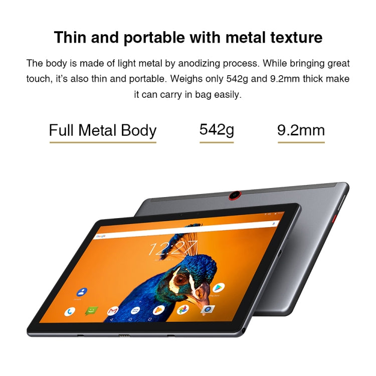 Android 10.0, Helio MT6771V Octa Core fino a 2,0 GHz, supporto Dual SIM e OTG e Bluetooth e WiFi Dual Band, spina europea (nero + grigio), Surpad