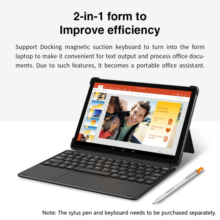 Android 10.0, Helio MT6771V Octa Core fino a 2,0 GHz, supporto Dual SIM e OTG e Bluetooth e WiFi Dual Band, spina europea (nero + grigio), Surpad