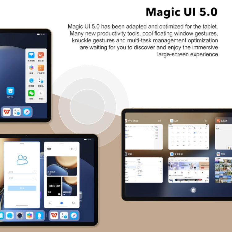 MagicUI 5.0 (Android R) MediaTek 1300T Octa Core, supporta Dual WiFi / Bluetooth / GPS, non supporta Google Play, 8GB+128GB / Blue, 8GB+128GB / Silver
