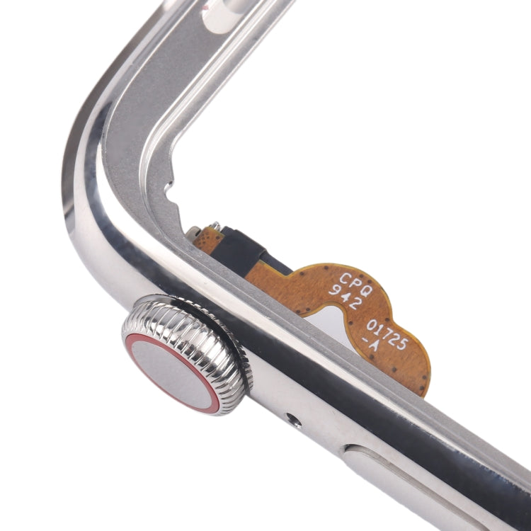 Per Apple Watch Series 5 44mm LTE Cornice centrale in acciaio inossidabile con cavo flessibile Crown Spin Axis, For Apple Watch Series 5 44mm LTE(Stainless Steel)