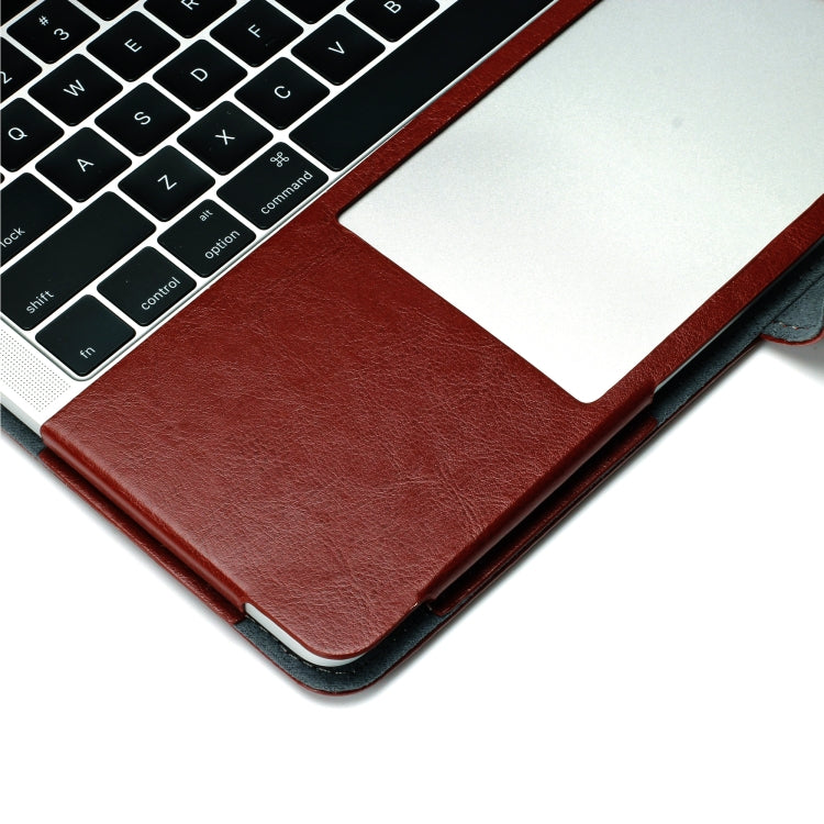 Custodia in PU con vibrazione orizzontale in pelle Crazy Horse Texture per MacBook Pro 13,3 pollici A1989 (2018), MacBook Pro 13.3 inch A1989 (2018)