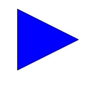 Bandiera Triangolare Suddivisione 96x96 cm
