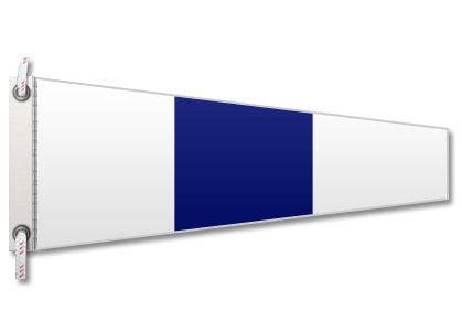 Pennello Segnalazione Nautica "Designazione" 170x50x15 cm