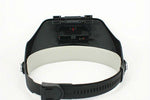 Lente di ingrandimento "a visiera" con illuminazione tramite un led alimentato da due batterie ministilo AAA da 1,5 v fornite di serie. U835