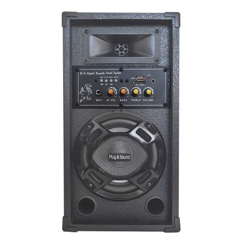 Coppia Casse attive BLUETOOTH + LED + USB-SD