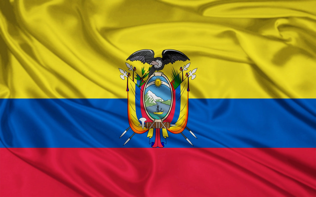 Bandiera di Stato e Militare Ecuador 200x400 cm
