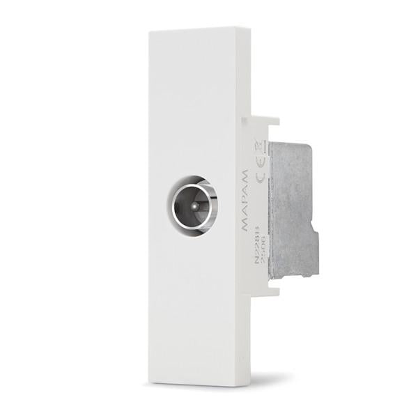 Presa TV passante bianca linea ZEN MAPN234B 0793541346064 S245