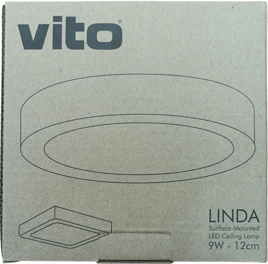 Pannello LED da parete 9W luce calda 3000k 810lm Vito 8697451408350 2022920 01265