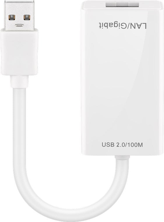 USB 2.0 adattatore di rete Fast Ethernet bianco