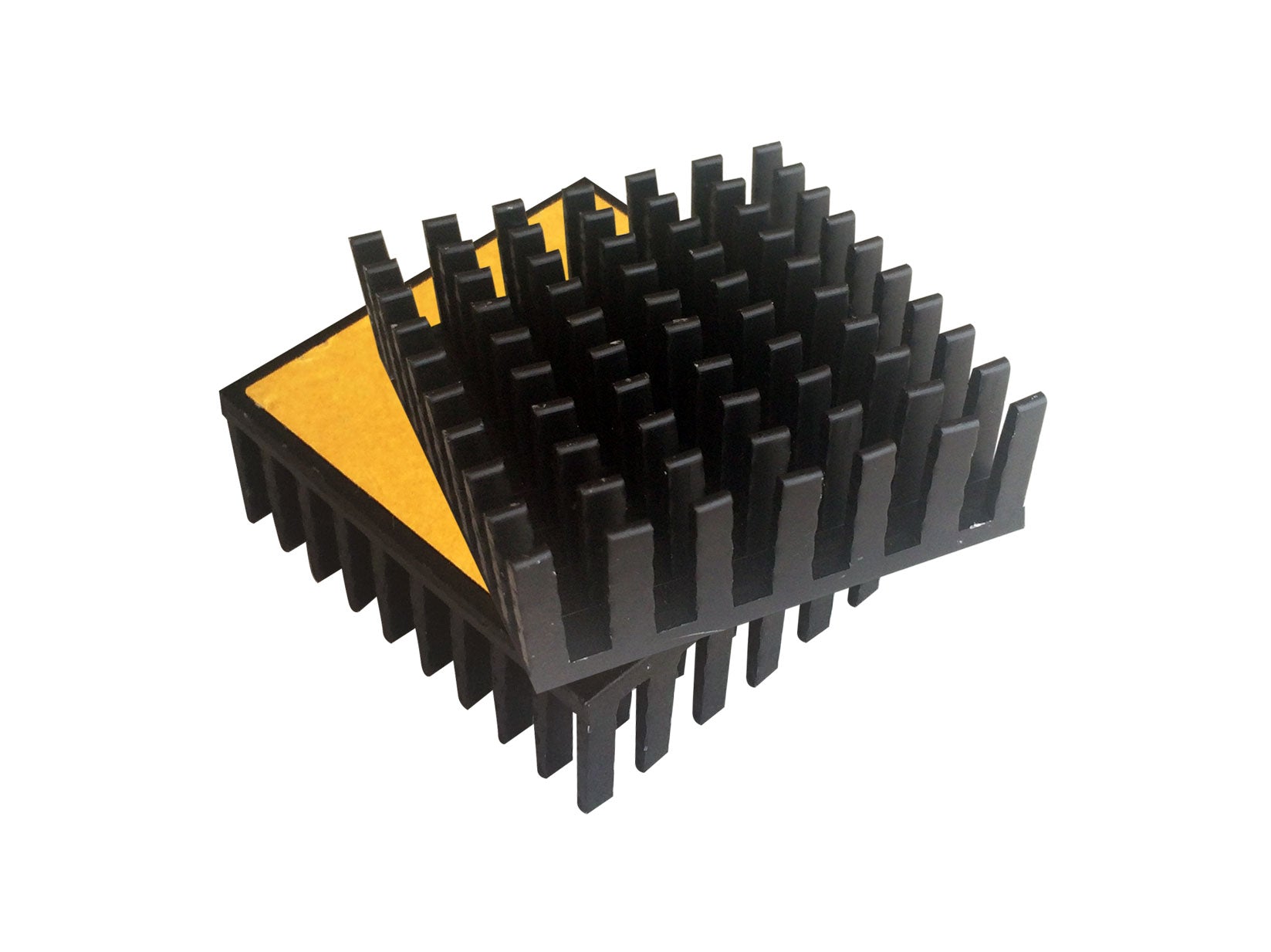 Dissipatore alluminio 43x40 mm con adesivo