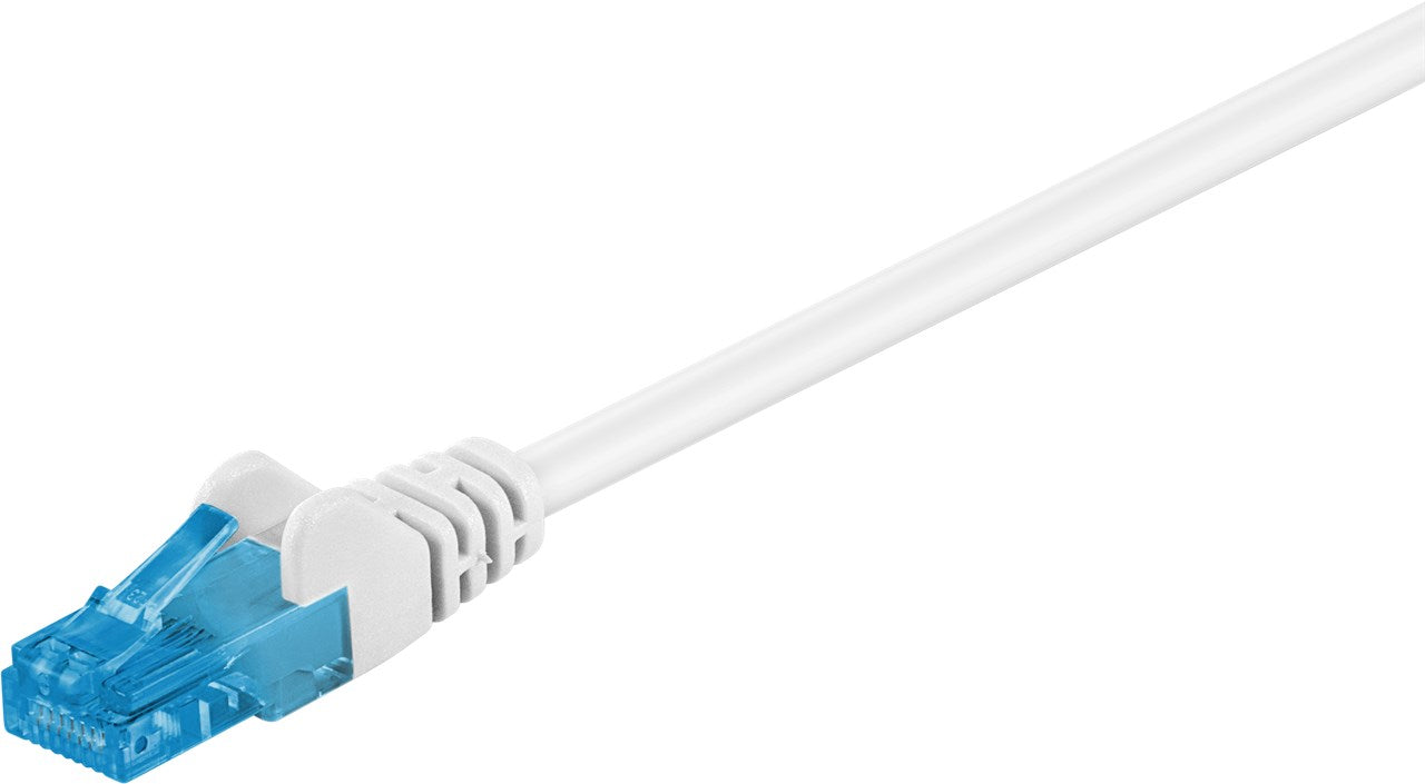 CAT 6A cavo patch U/UTP bianco conduttore di rame CU guaina del cavo senza alogeni LSZH 10 m