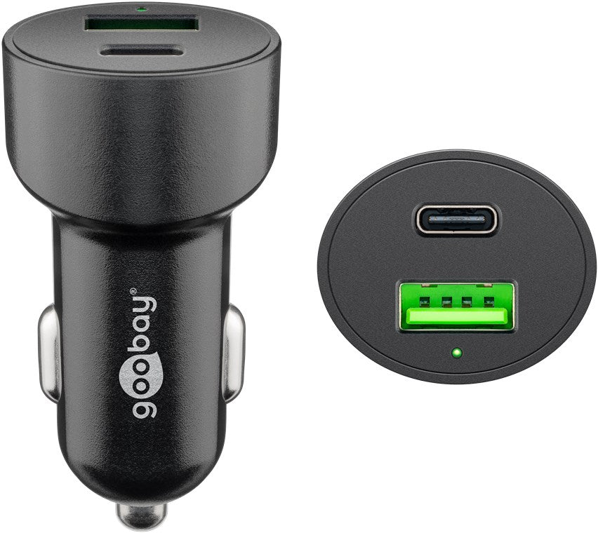 Doppio caricatore veloce da auto USB-C PD Power Delivery 48 W