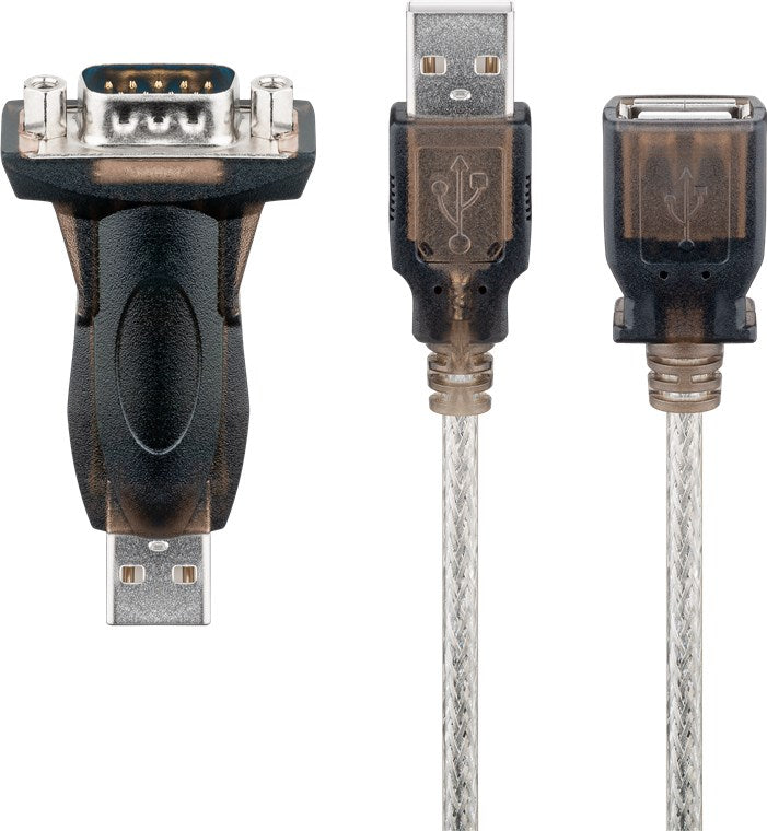 Adattatore da USB a RS232 seriale mini Trasparente