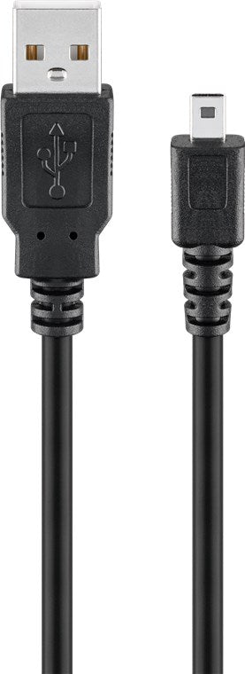 Cavo USB 2.0 ad alta velocità Nero spina USB 2.0 tipo A - Spina USB 2.0 Mini Type B 8-Pin