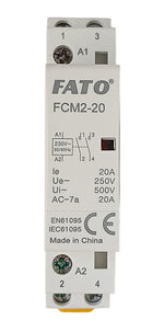 Contattore Modulare 2 poli 20A 1P+1N 230V AC FATO FCM2-20 053323556077