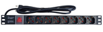 Multipresa 8 posti spina europea per armadio rack 19" con interruttore luminoso EL-LDM-PDU-16A 8053323556336
