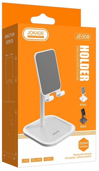 Supporto da tavolo per smartphone e tablet bianco JE008 6921042124414 F4425
