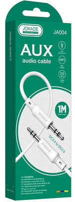 Cavo audio stereo jack audio 3.5mm 1m bianco N040