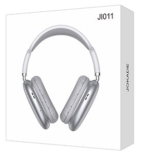 Cuffie ad archetto Bluetooth con ingresso AUX color argento  JI011 6921042132624 JI011 F4100