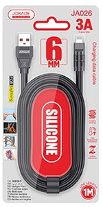 Cavo per ricarica USB lightning nero JA026