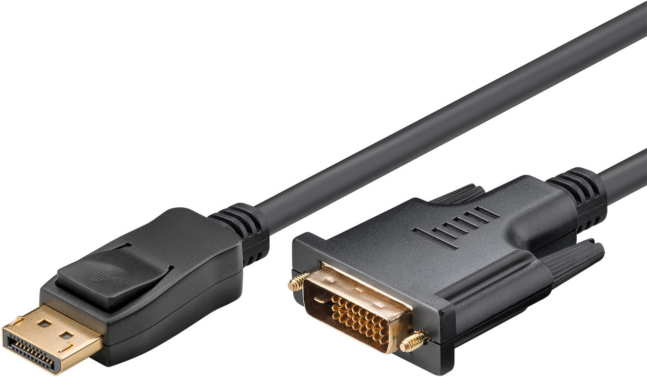Cavo adattatore DisplayPort/DVI-D dorato Spina DisplayPort - Spina DVI-D Dual Link 24+1 pin 3 m
