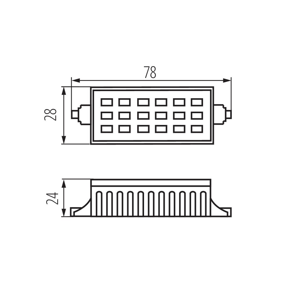 Lampadina RANGO MINI LED R7S SMD-WW 6W 500lm 3000k Kanlux 5907540962568 15099 KA1060